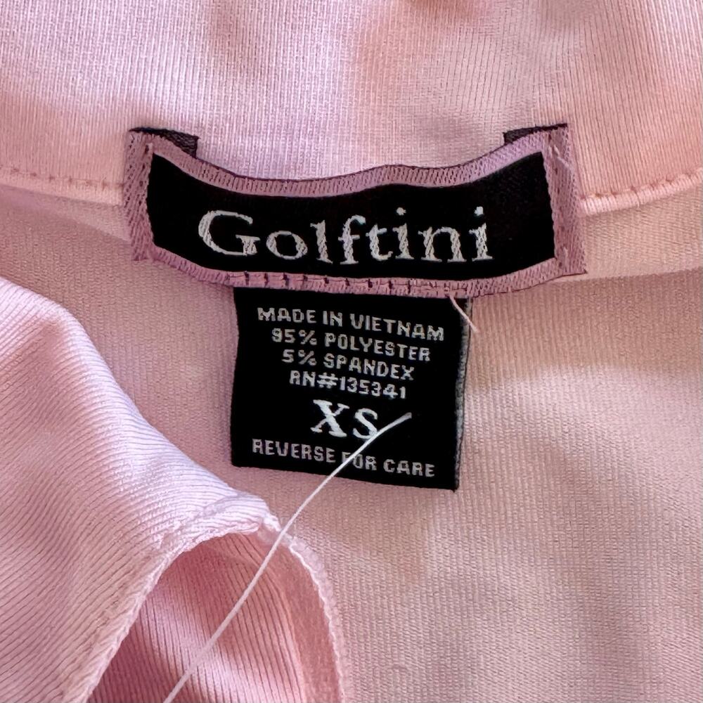 Golftini Sleeveless Golf Polo Shirt Tech Breathable UPF 1/4 Zip Women XS Pink - Picture 9 of 13